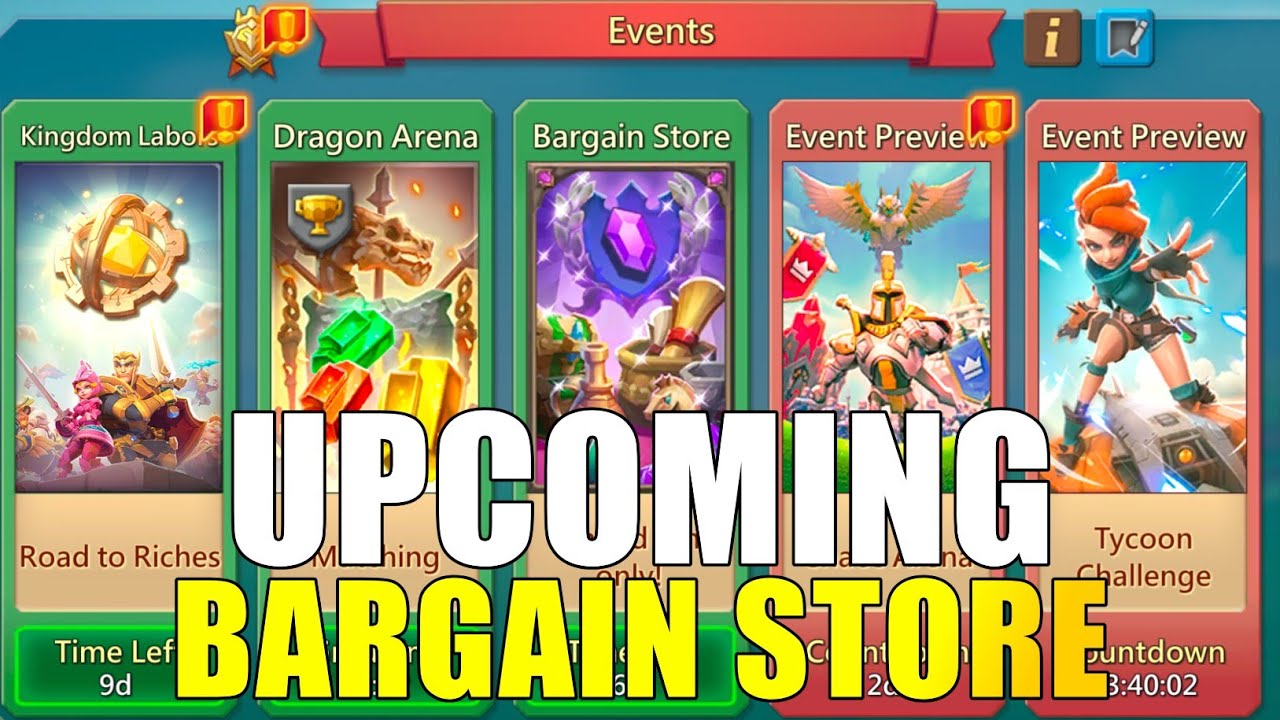 Lords mobile Upcoming Bargain Store Preview