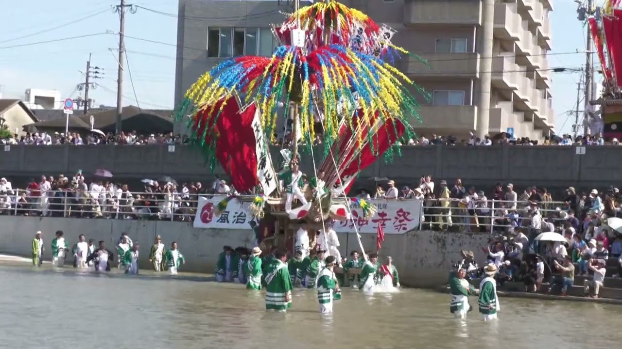 田川風治八幡宮f川渡り神幸祭2024（１日目）