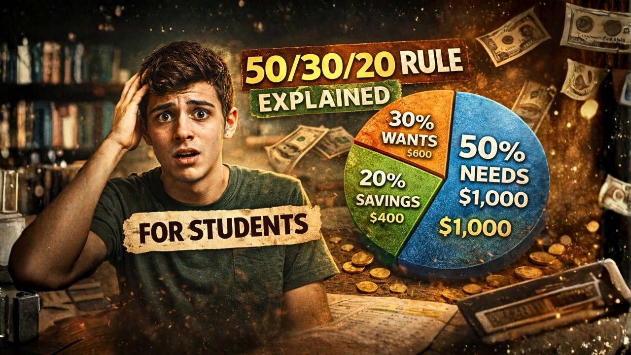 The 50/30/20 Rule Explained for Students (With Real Numbers)