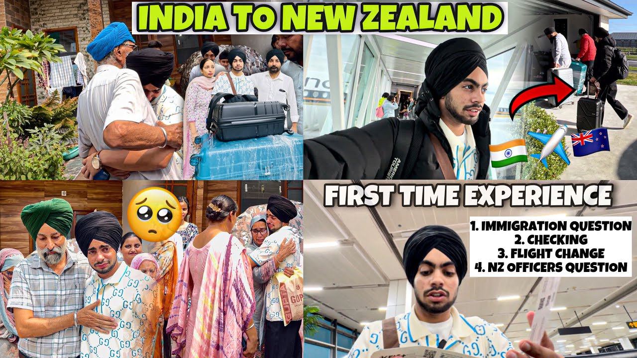 India To New Zealand🥺Vlog, First Time Flight Experience🇮🇳✈️🇳🇿