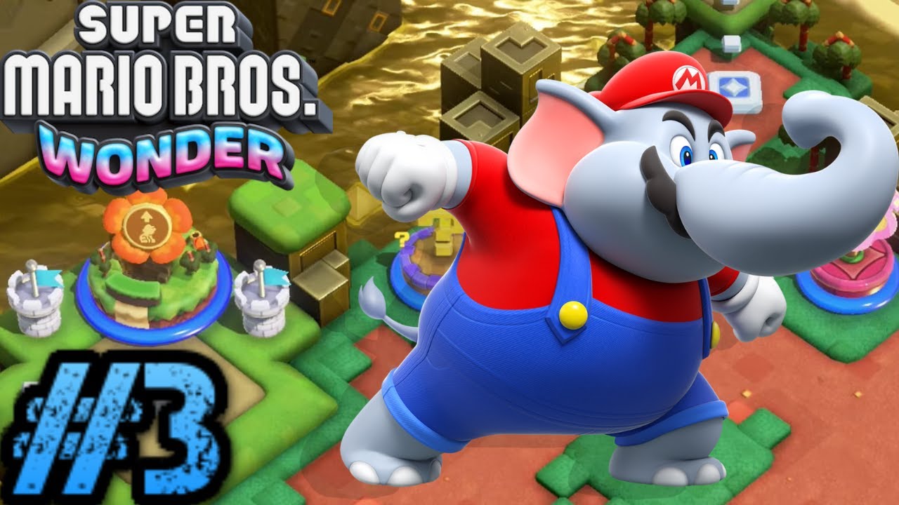 Super Mario Bros. Wonder (Nintendo Switch) - Shining Falls (World 3) - Full Gameplay part 3