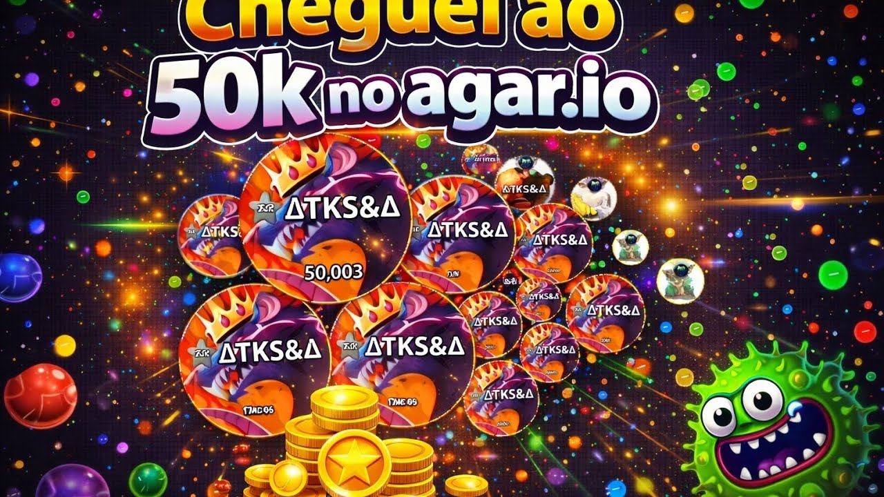 💥 PARTIDA MAIS ÉPICA! BATE 50K NO AGAR.IO!