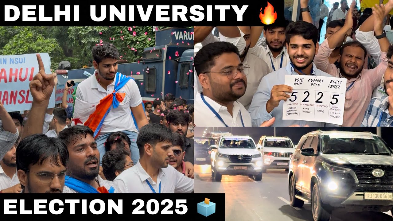 DELHI UNIVERSITY ELECTION 2025 🗳️❤️ NSUI CAMPAIGNING 🇮🇳 