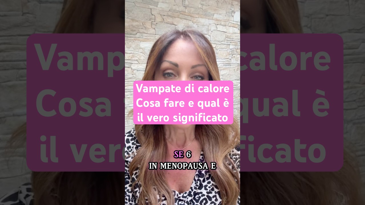 Vampate di calore in menopausa #menopausa #donne #nutrizioneormonale