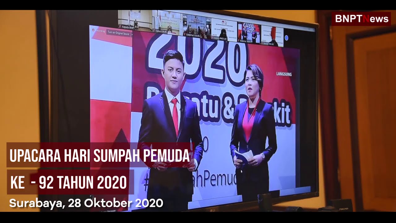 HUMASBNPT #BNPTTV: UPACARA HARI SUMPAH PEMUDA KE  92 TAHUN 2020