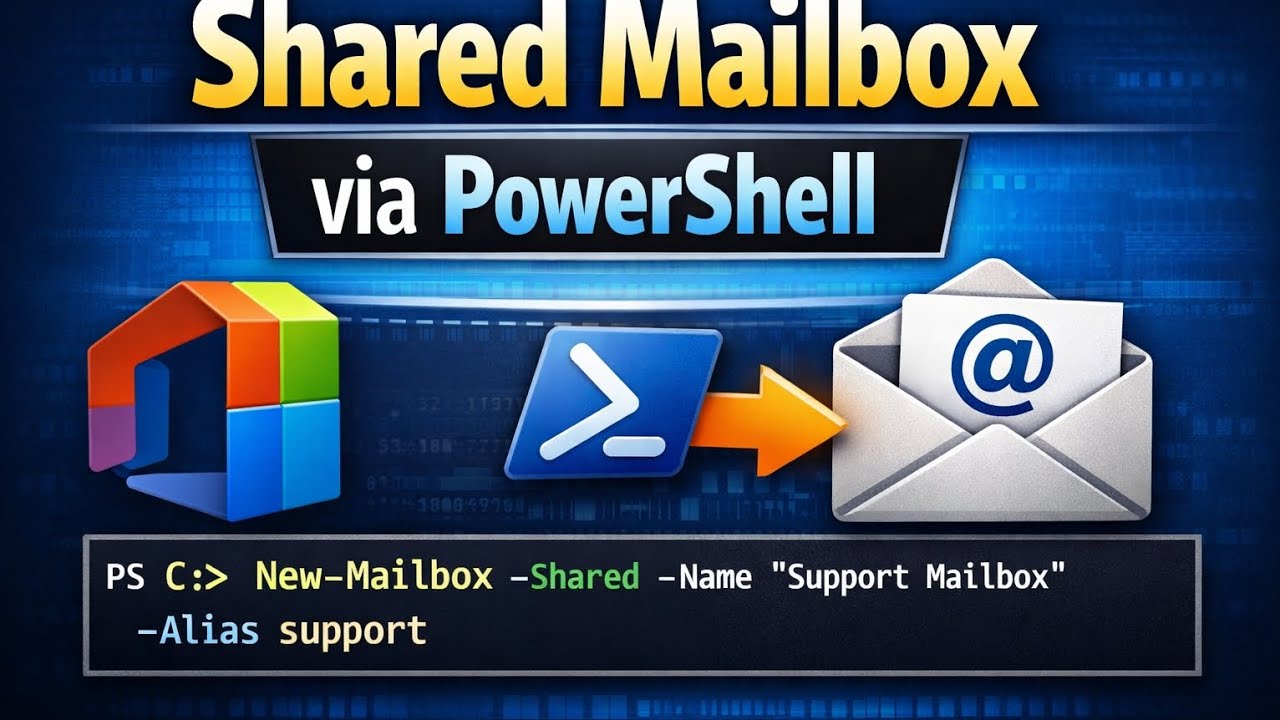 PowerShell Tutorial: Create & Manage Shared Mailbox in Microsoft 365. 
