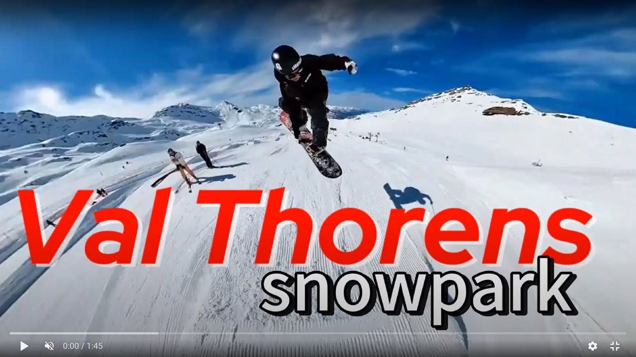 Val Thorens SNOWPARK :  visite 🔎 #visite #snowboard #les3vallees