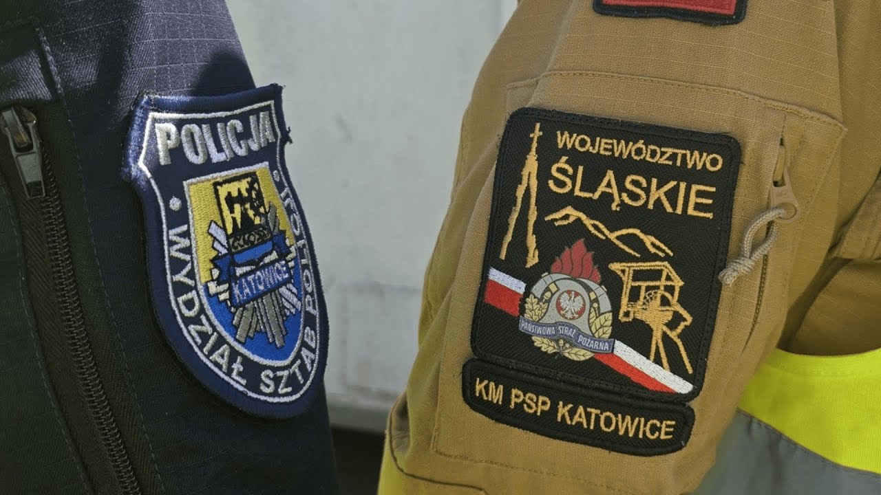 Wspólne ćwiczenia strażaków i policjantów w Katowicach