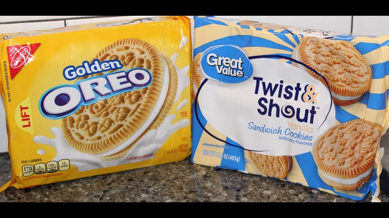 Nabisco Golden Oreo vs Great Value Vanilla Twist & Shout: Sandwich Cookie Blind Taste Test