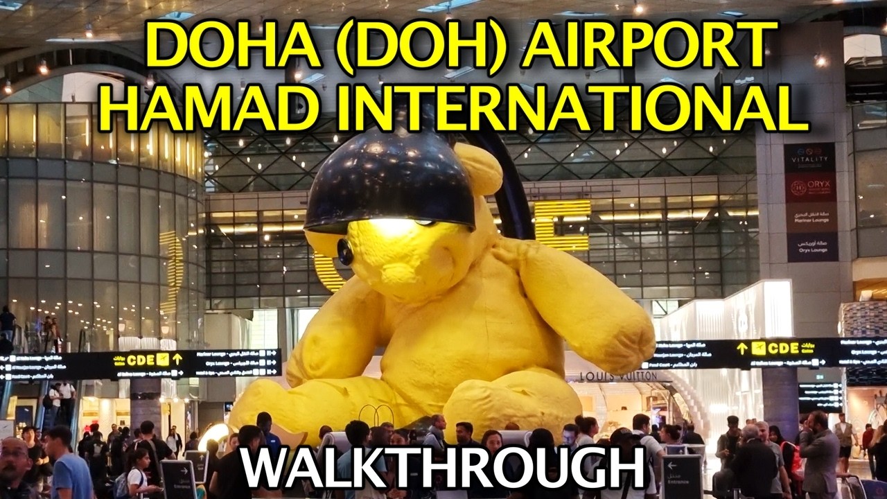 Doha Hamad International (DOH) Airport Walk-Through / 4K