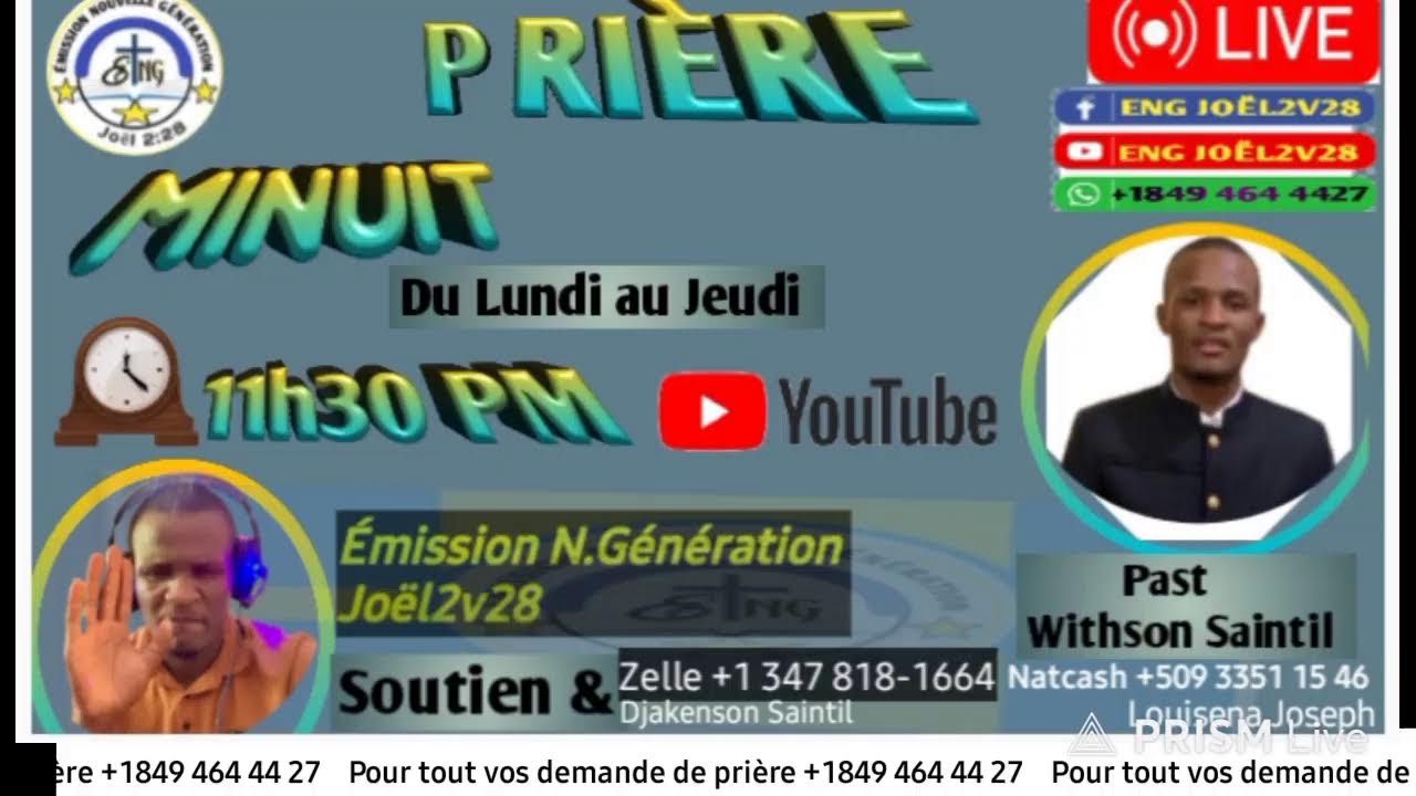 Pri&egrave;re Minuit proph&eacute;tique