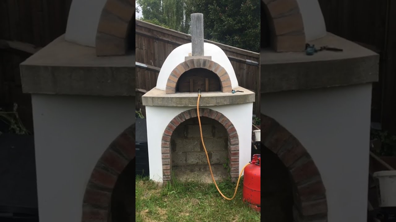 Wood fired pizza oven converted to propane gas (Portable Conversion) DID IT WORK!