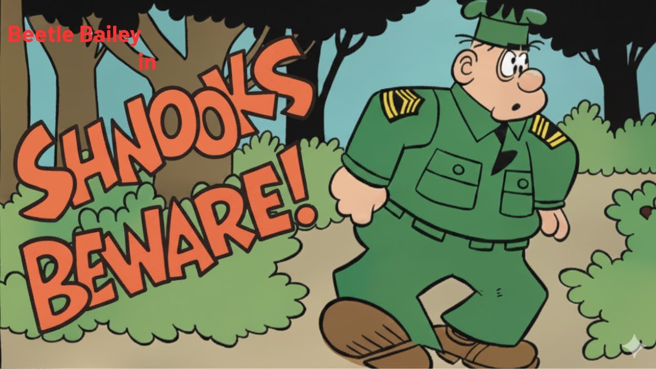 Beetle Bailey: Shnooks Beware 😂 | The Funniest Classic Comic Animation