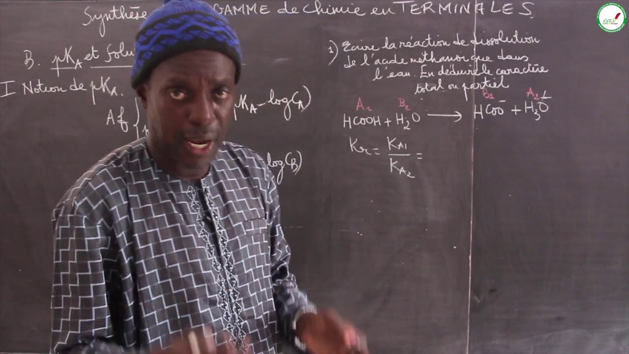 Cours - Terminale - Physique / Chimie : Synthèse cours/Acide faible, base faible/Solut° Tampons / S1