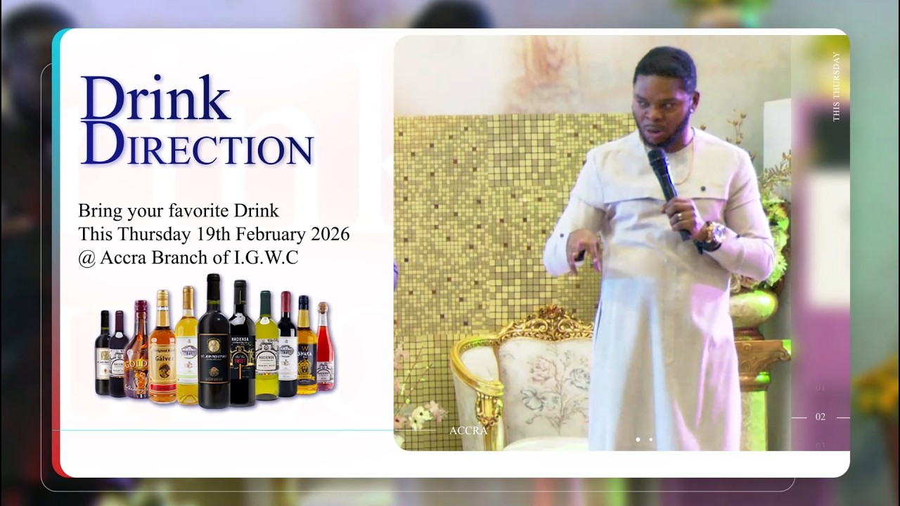 DRINK DIRECTION PROGRAMME WITH ANGEL OBINIM