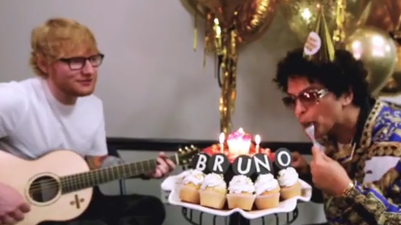Bruno Mars HIRES Ed Sheeran to Sing Him 'Happy Birthday'