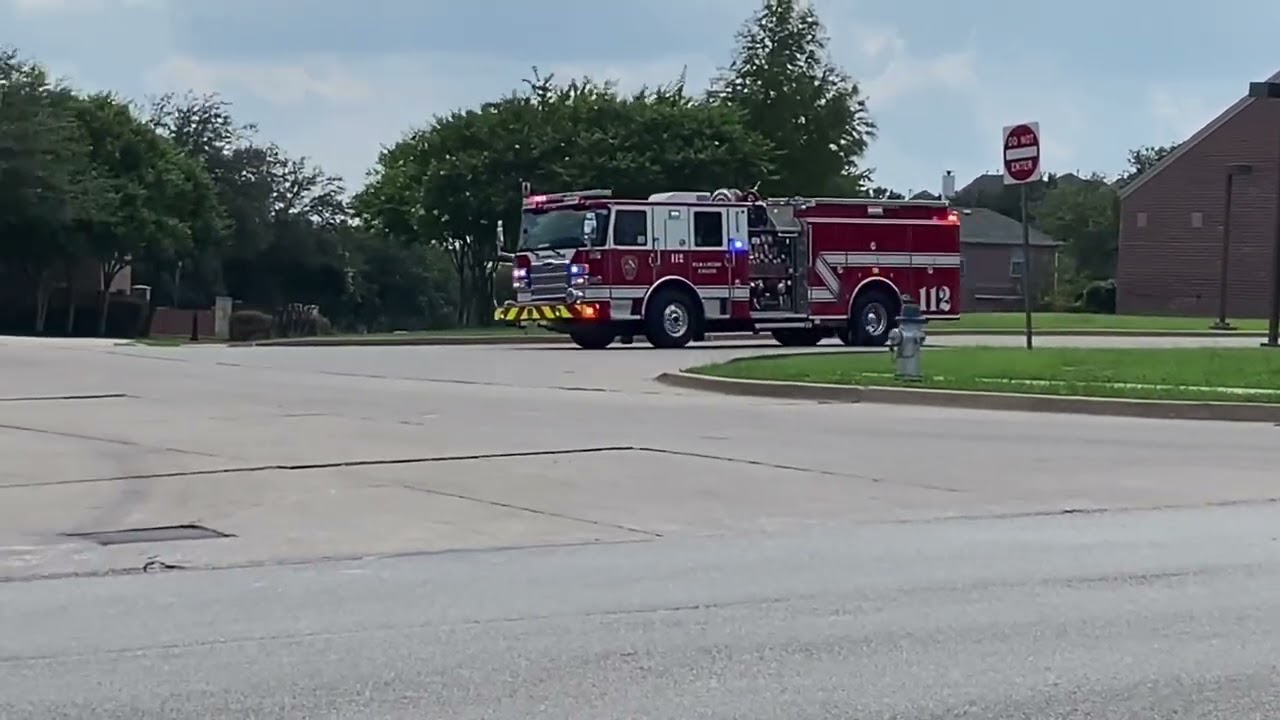 Carrollton Fire Department Medic & Engine 112 Responding