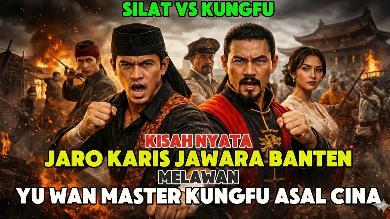 VIRAL !!! JARO KARIS JAWARA BANTEN VS YU WAN MASTER KUNGFU CHINA - KISAH VIRAL
