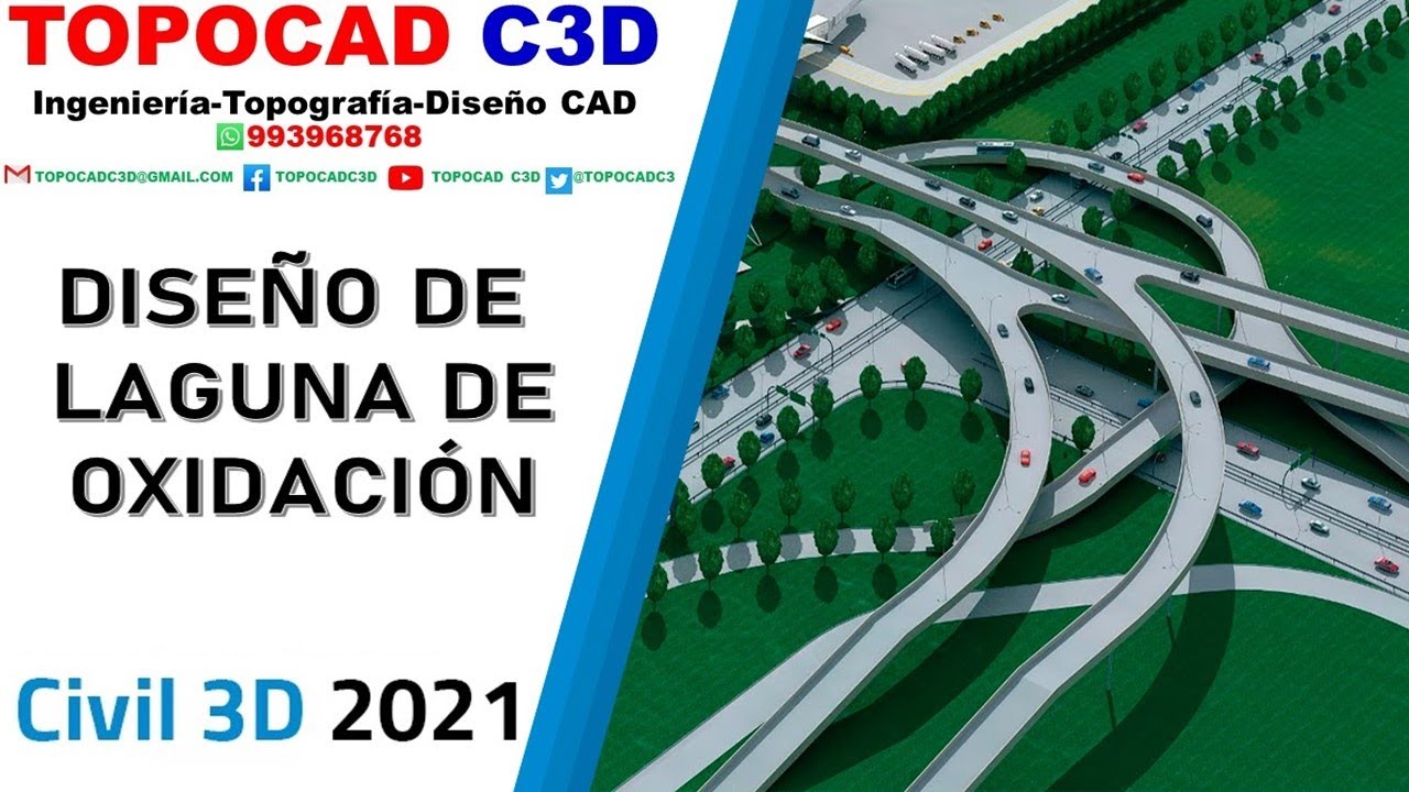 CIVIL 3D-2021: DISEÑO DE LAGUNAS DE OXIDACIÓN