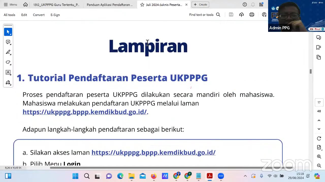 Pembekalan Peserta UKPPPG bagi Guru Tertentu Periode 2 Tahun 2024