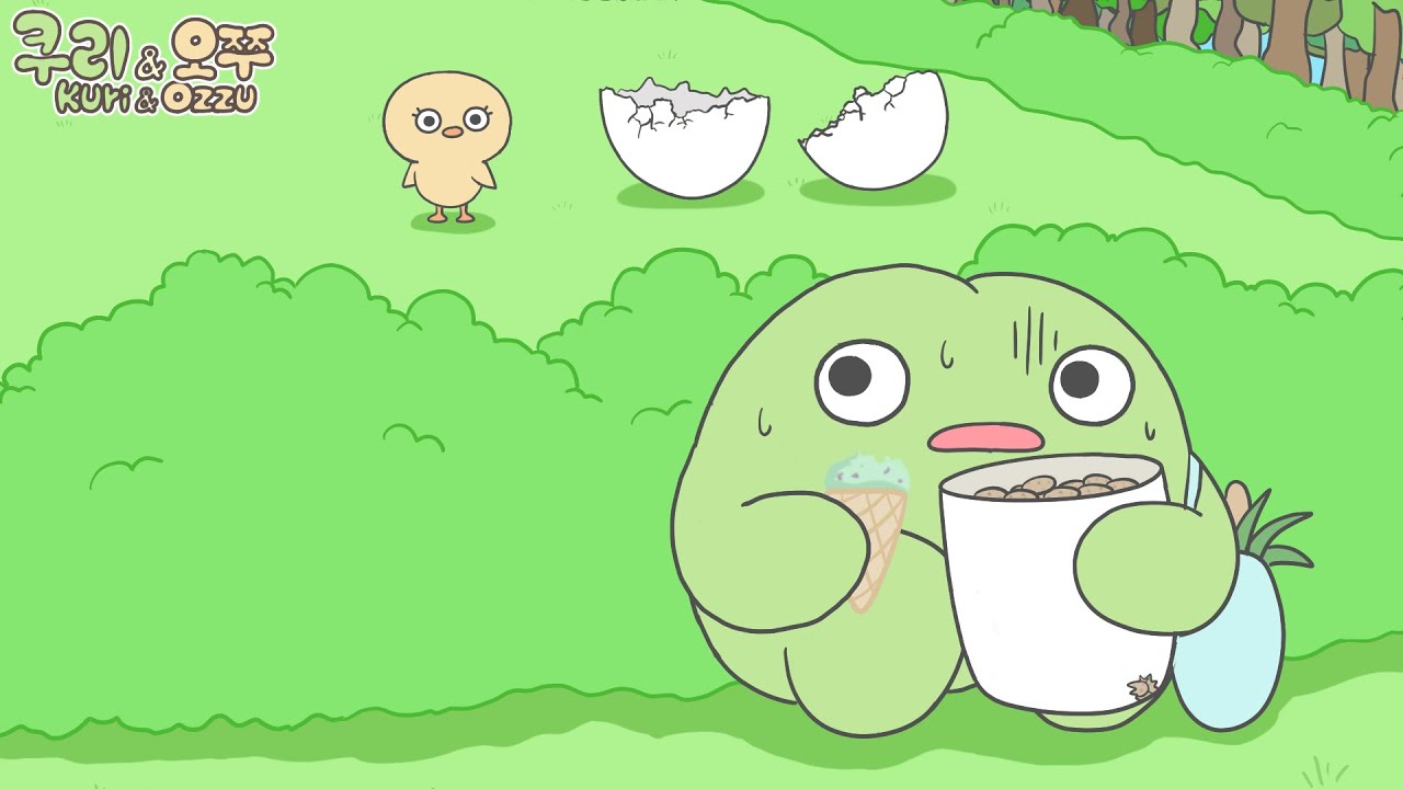 쿠리와 오쭈 첫 만남/ Ozzu and Kuri's First Encounter /애니메이션 / animation / cartoon/ 달하나 / dalhana
