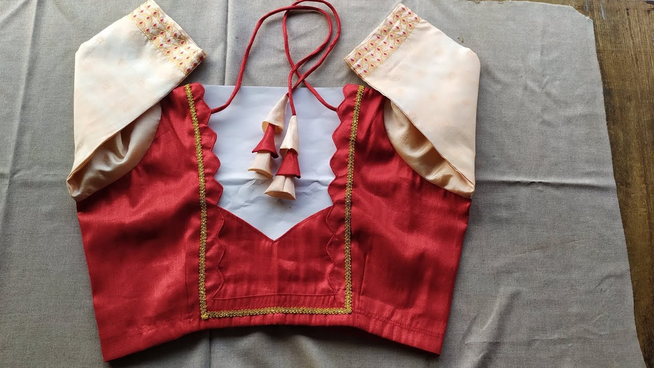 Tranding blouse back neck design