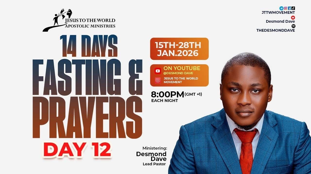Praise, Worship & Declarations 🔥 | DAY 12 — 14 Days Fasting & Prayers (LIVE)