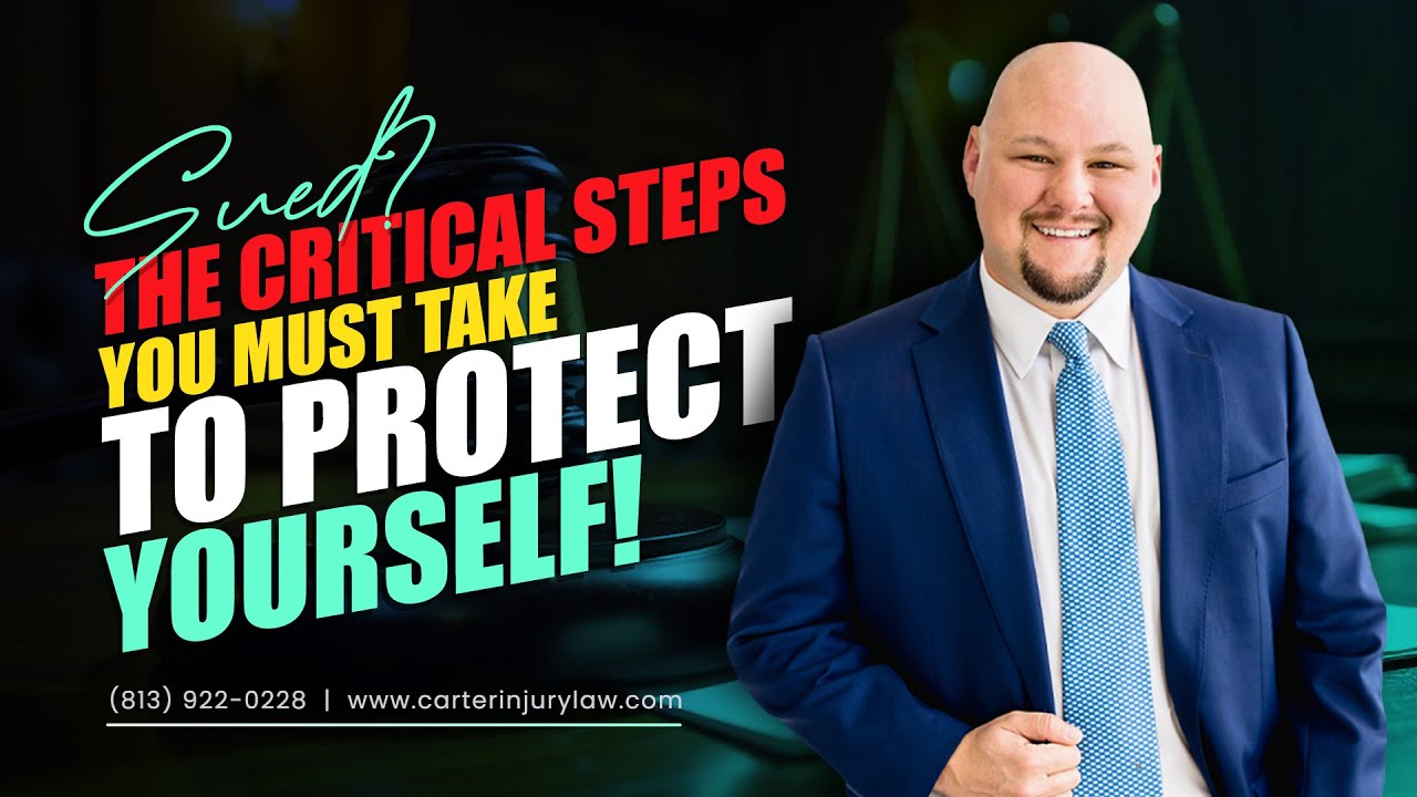 What to Do If You’re Sued After a Car Accident? Car Accident Lawsuit | Carter Injury Law |