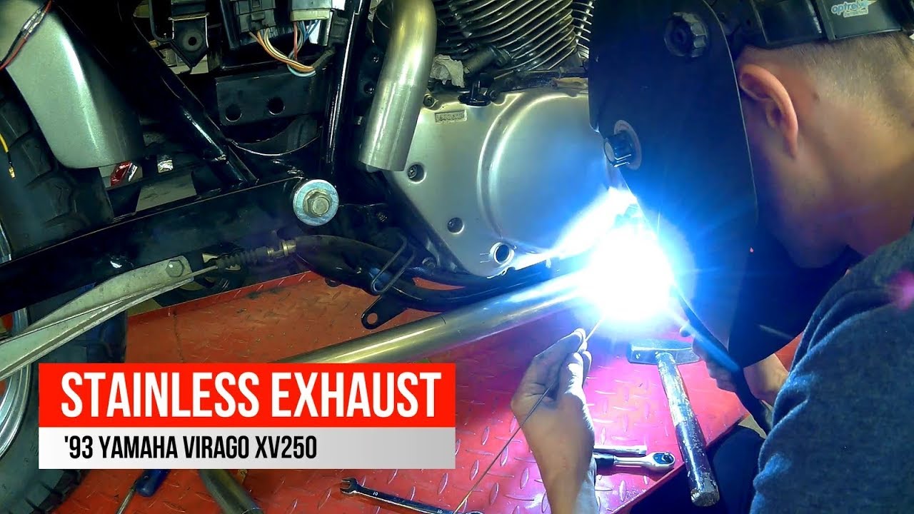 Yamaha XV250 - Stainless steel exhaust