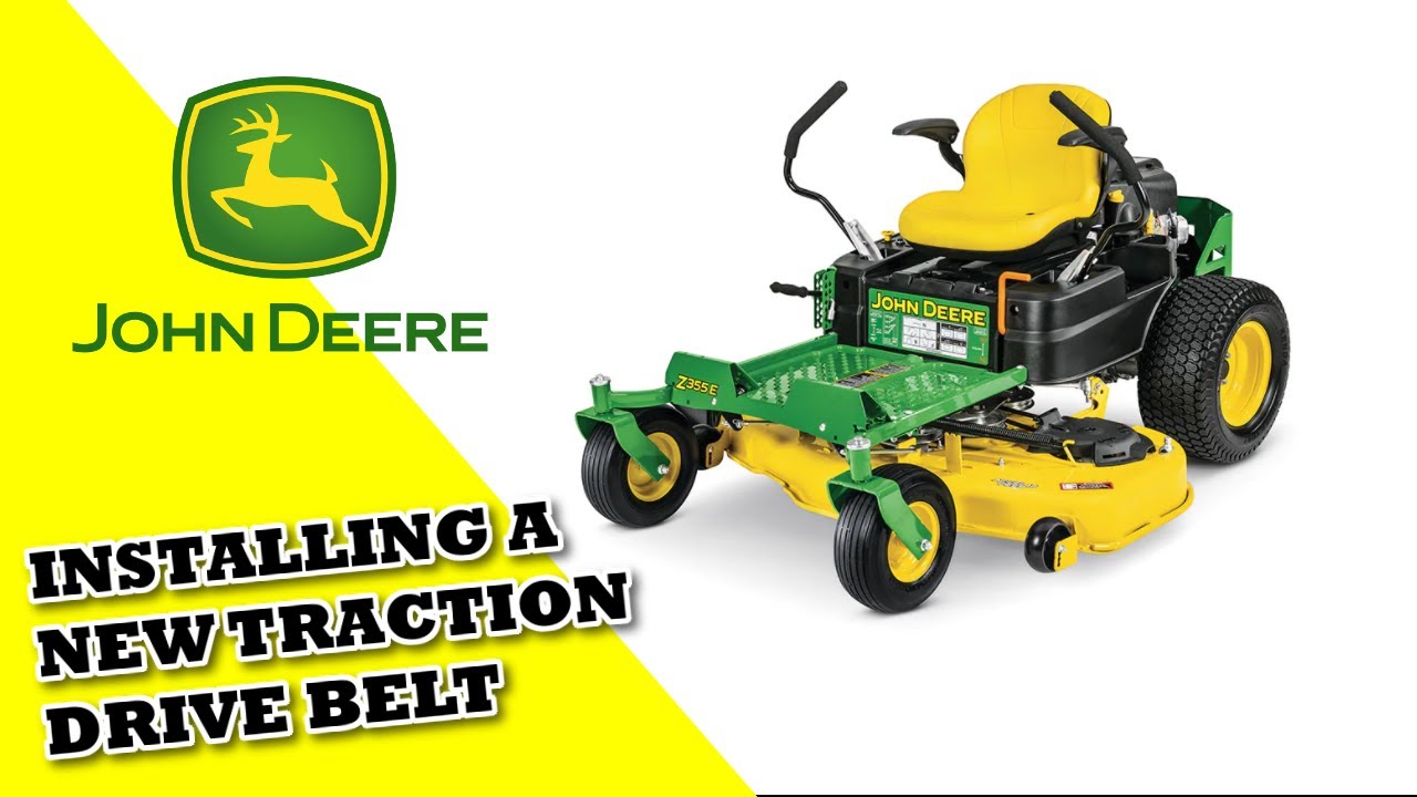 Замена ремня привода тяги John Deere ZTrak Z355e