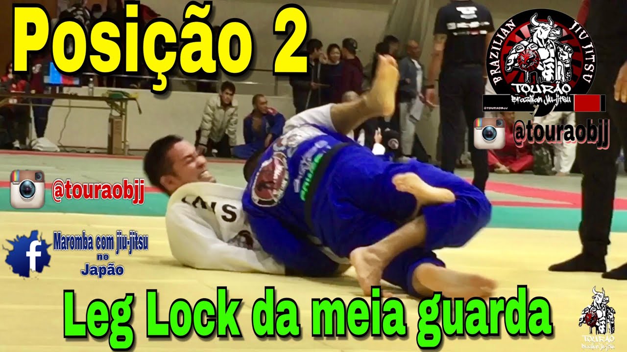 Posição 2 - Leg lock da meia guarda.