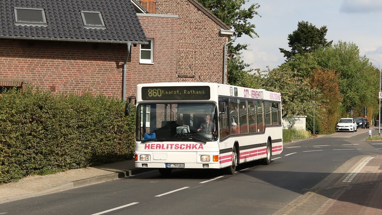 [Mitfahrt] MAN NL 202 NE-TH 5200 der Fa. Herlitschka, Kaarst auf der Linie 860