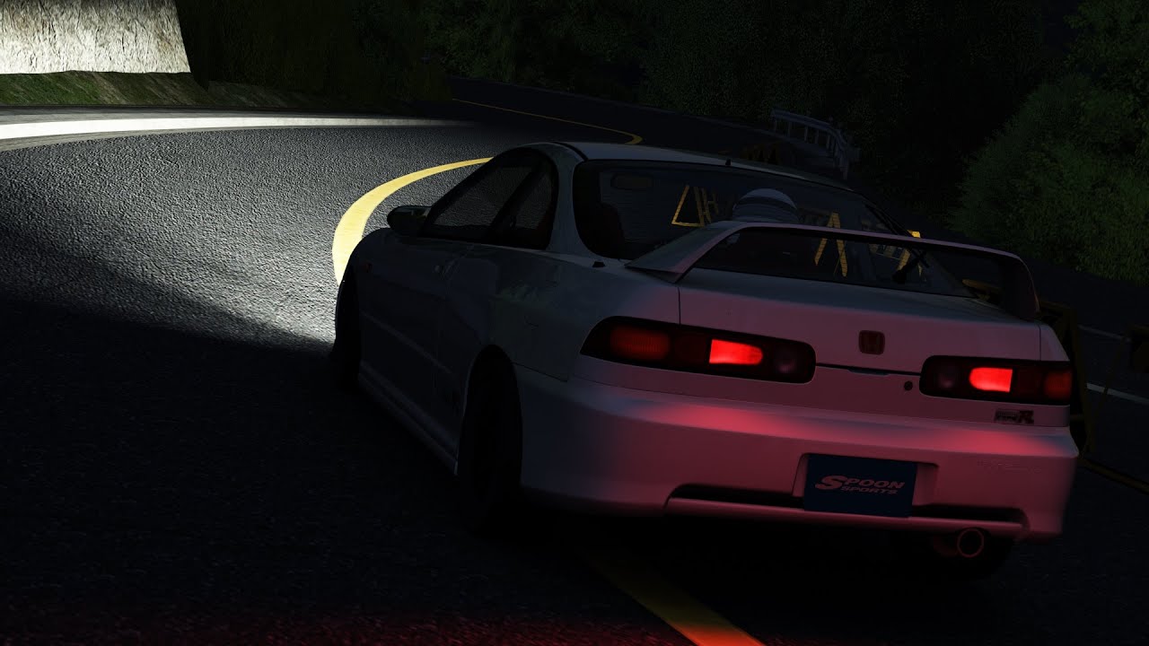When V-TEC Kicks In 2 | Assetto Corsa Mt.Myogi Downhill峠 | Night Touge w/Spoon Integra | 3:23.833