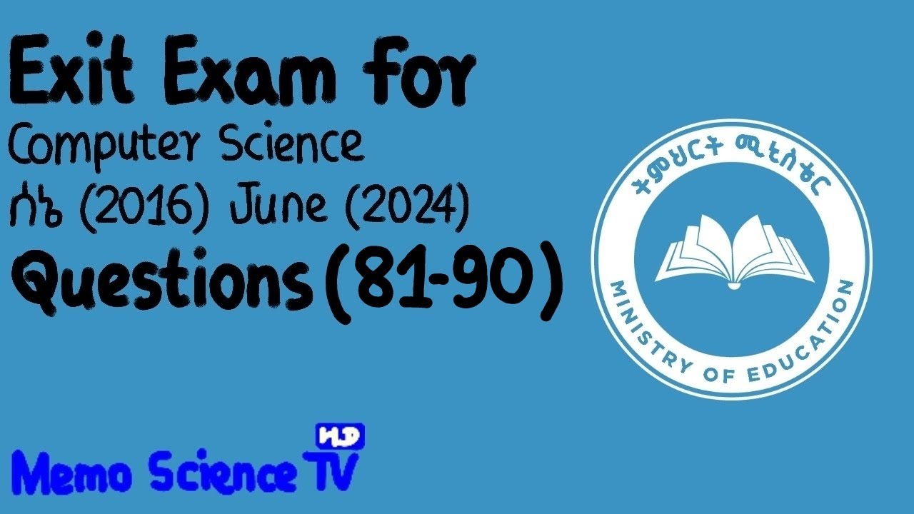 Memo Science TV [HD] - выпускной экзамен по информатике (2016) Июнь (2024) Вопросы (81-90)