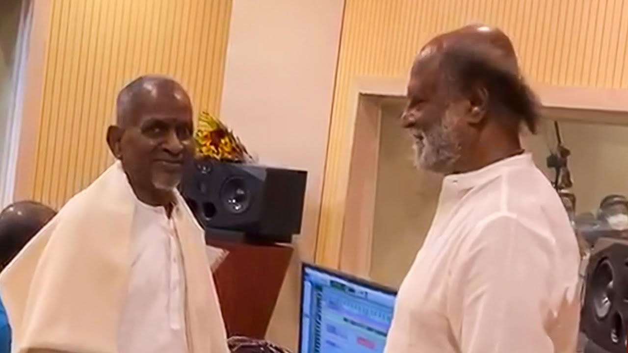 Ilaiyaraaja-வின் Composing-ஐ ரசித்த Rajinikanth | Ilayaraja Studio