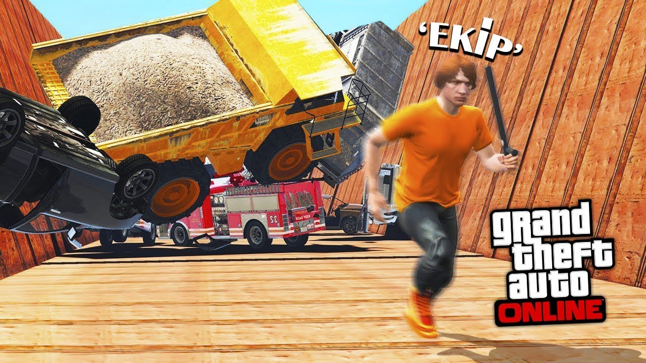 500KM/HIZ İLE GİDEN KAMYON PARKUR YAPARAK KAÇ !! - GTA 5 Online (FurkanYamanHD,Sesegel,Ümidi)