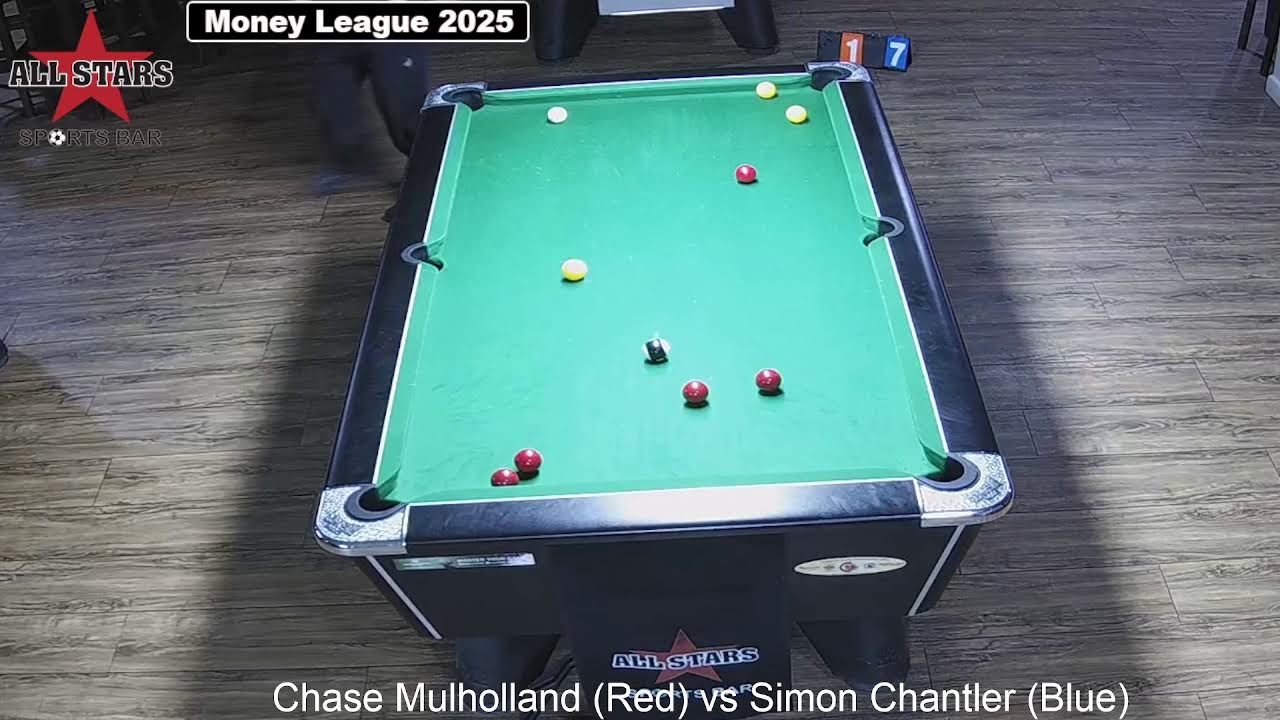 Allstars Weston Money League cup Chase Mulholland v Simon Chantler