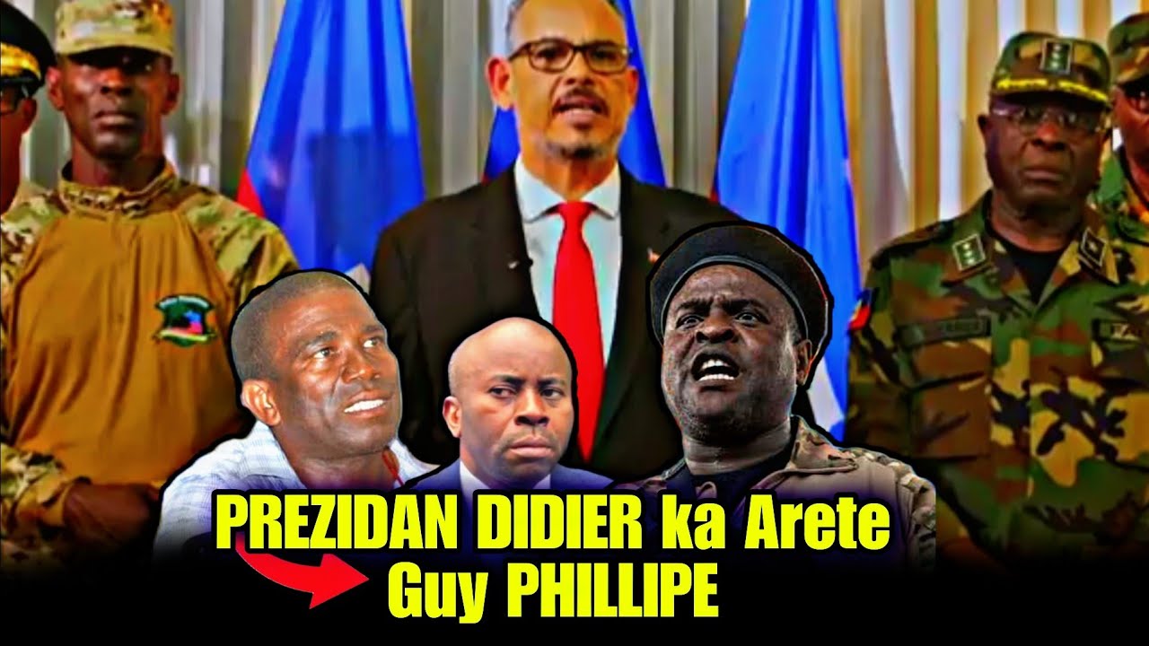 Prezidan DIDIER menase Arete GUY PHILIPPE, ak lòt Nèg kap destabilize Peyi a, Li pa vin jwe ...