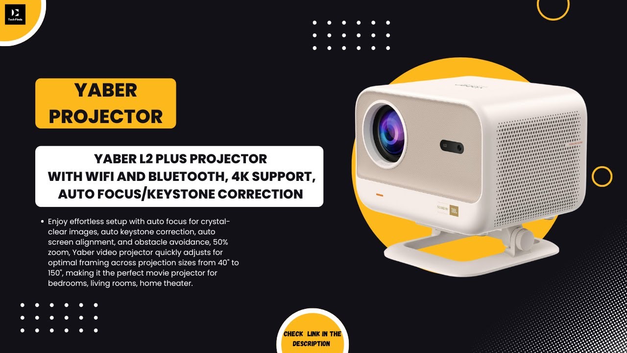 Yaber L2 Plus Projector Review | Netflix Licensed & JBL Audio for 4K Cinema, Home Theater