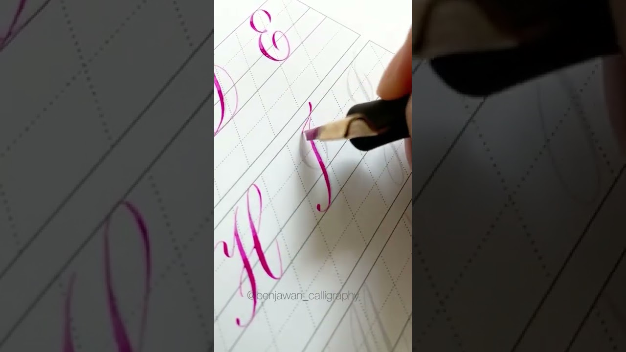 How to write Copperplate Calligraphy Uppercase Letters