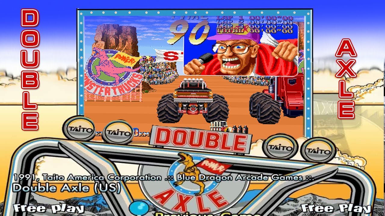 Double Axle  &ldquo; Taito (1991) &ldquo; &equiv; Racing Arcade Game &equiv; Lightning Room