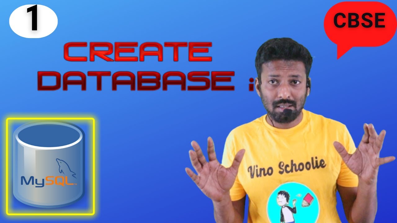 #1 Mysql | Creating Database | Show Database | Tamil | CBSE