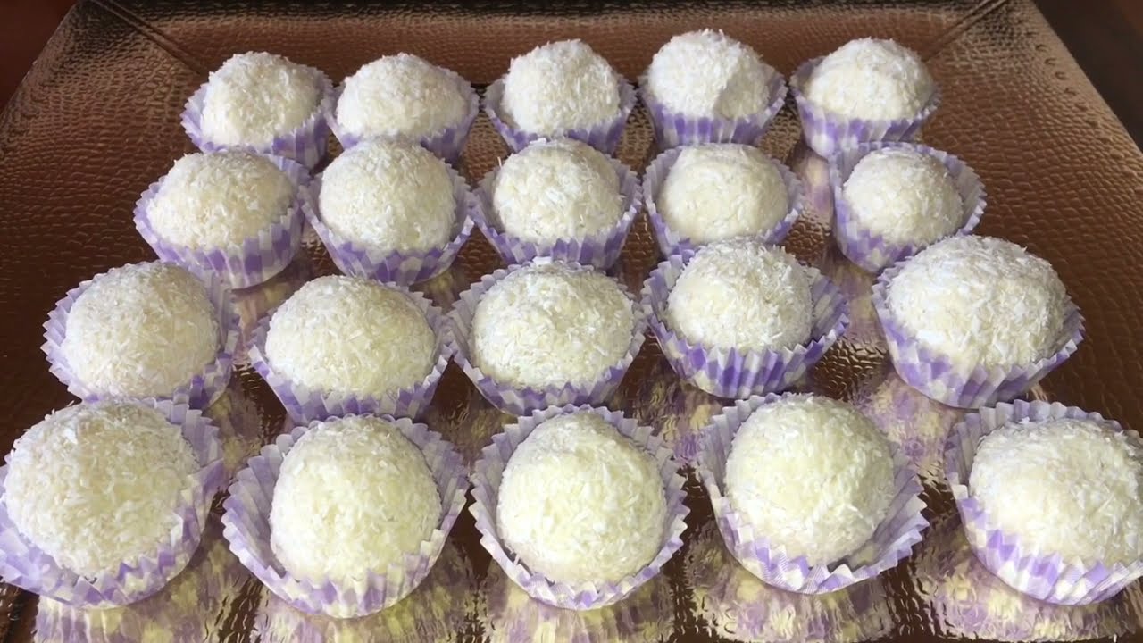 Cioccolatini Raffaello fatti in casa , ricetta semplicissima