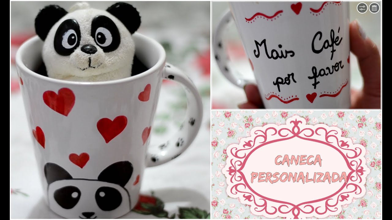 DIY: Caneca personalizada | BIS DE CEREJA 🐼