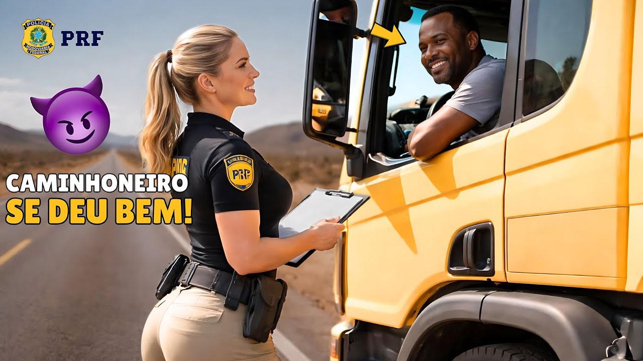 EITA! CAMINHONEIRO SE DEU BEM, POLICIAL PRF SE APAIXONA POR ELE!
