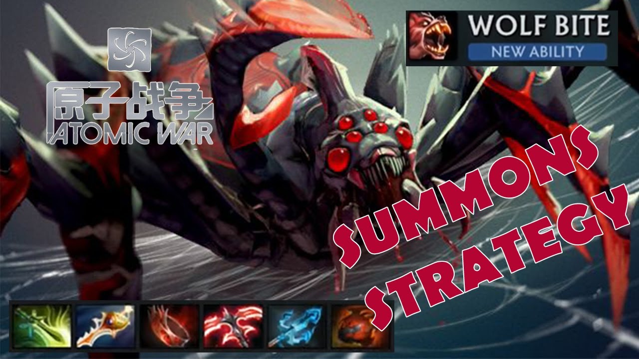 DOTA 2 - Atomic War - Lord BATRIDER - SUMMONS + BROODMOTHER CARRY