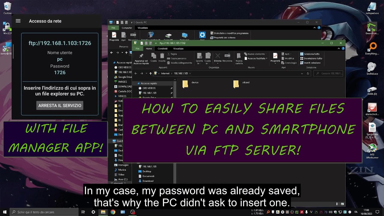 How to Easily Exchange Files Between PC and Smartphone via FTP Server! - TUTORIAL