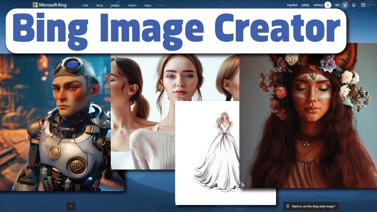 Bing Image Creator - Tutorial Básico | Imágenes gratis con Bing + DALL-E + PromptHero en español