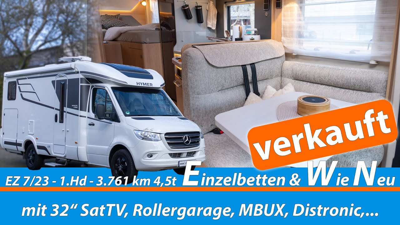 Wohnmobil gebraucht kaufen:Hymer BMC-T 600 WhiteLine - 2023 - B-Klasse auf Mercedes - Roomtour
