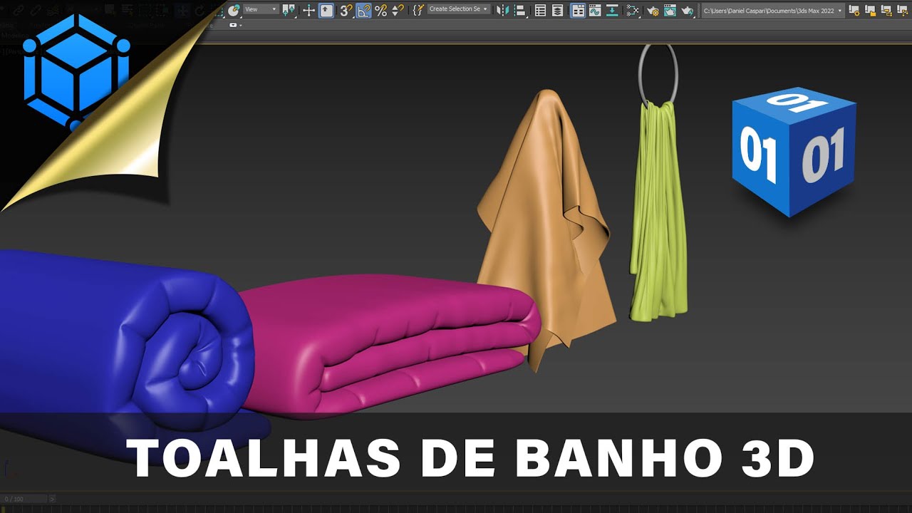 🛀 Como Modelar Toalhas no 3ds Max - Parte 01
